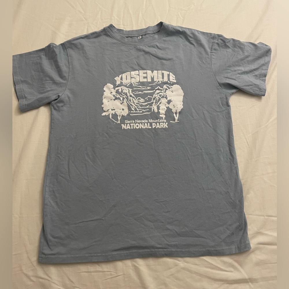 grey blue yosemite oversized tee